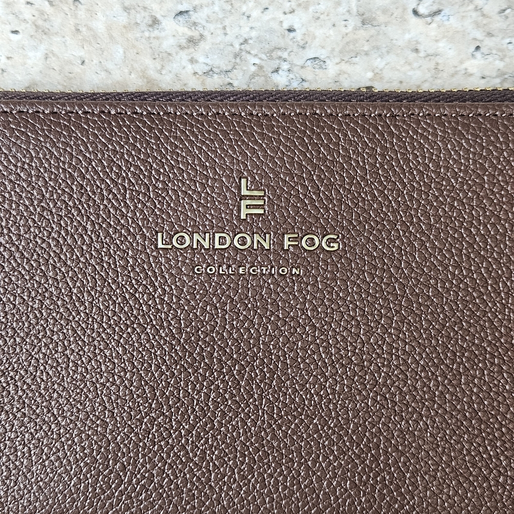 [NWOT] London Fog Allison Pebbled Vegan Leather Zip‑Around Wallet - Picture 3 of 8